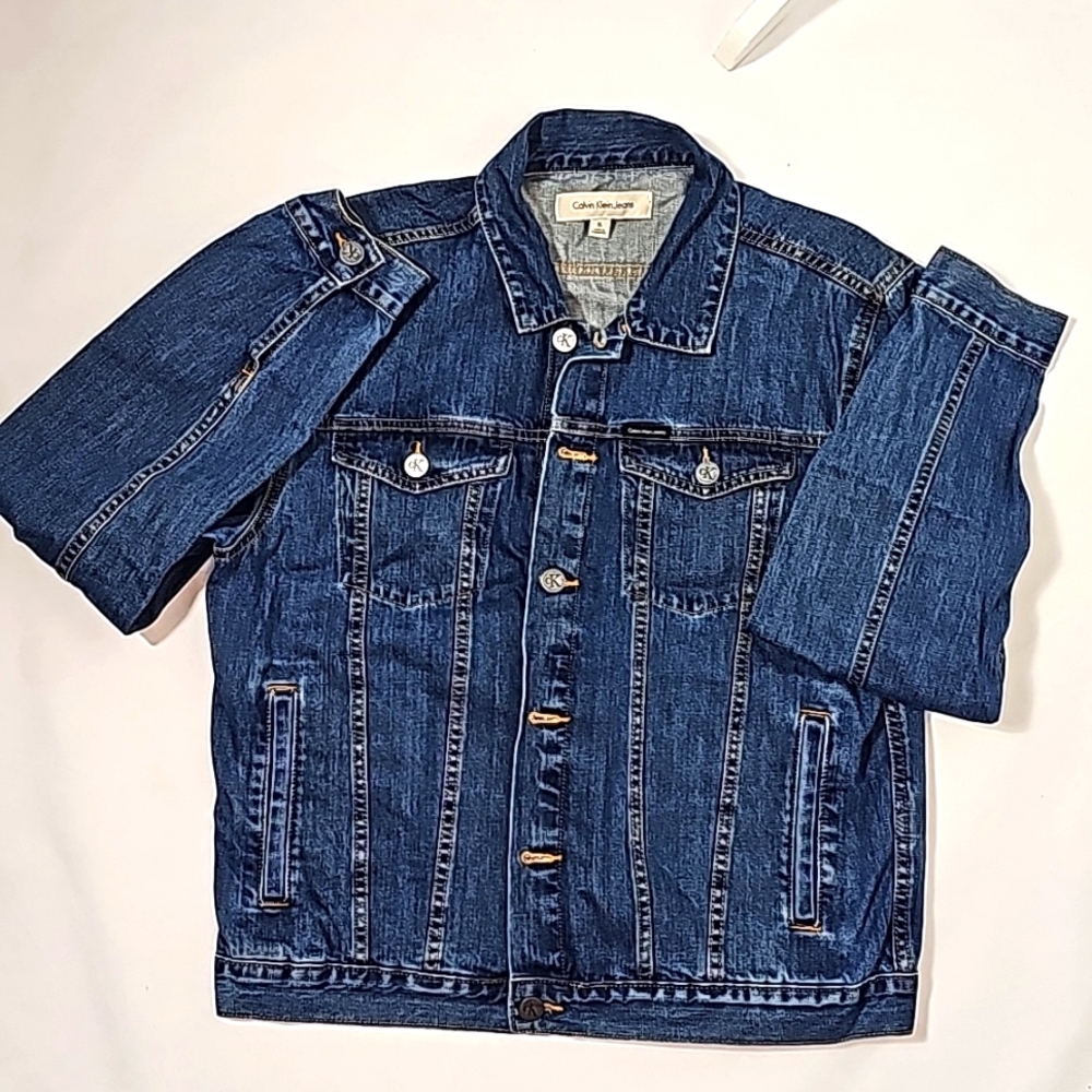 CALVIN KLEIN Denim Jacket size XL - Picture 1 of 6